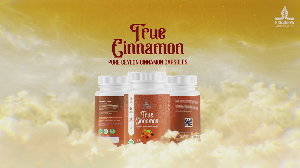 Pure Ceylon Cinnamon Capsules, 2,000mg, Two Month Supplement | GI Certified | Made in Sri Lanka |Non-GMO, Gluten-Free, True Cinnamomum from Sri Lanka, 100% Pure Cinnamon (NOT Mix with Cassia).